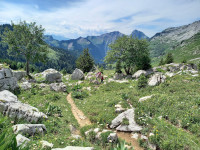 Le Mont d'Armenaz et le Pecloz en arrière fond